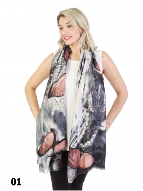 Butterfly Print Fashion Scarf